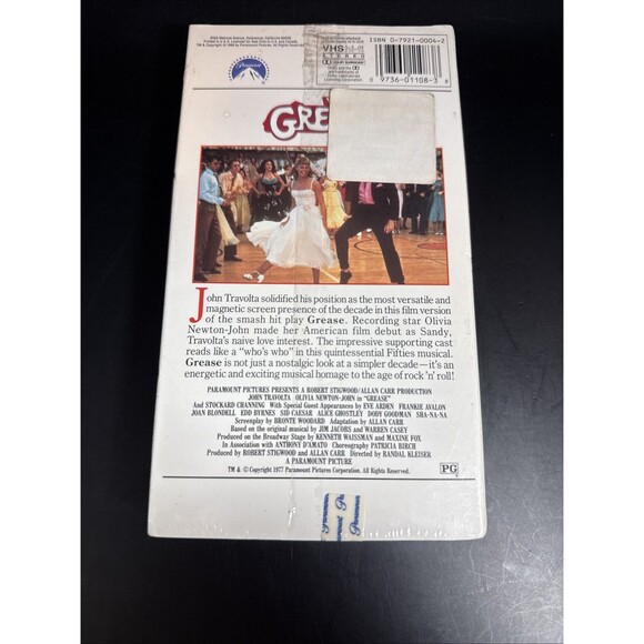 Grease (VHS, 1900) Sealed New! - Picture 6 of 6